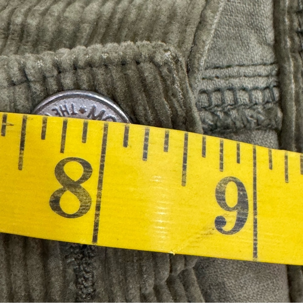 Moussy Vintage Ailey Corduroy Pant Olive Green Women's 27 Japan Skinny Straight - Picture 6 of 15